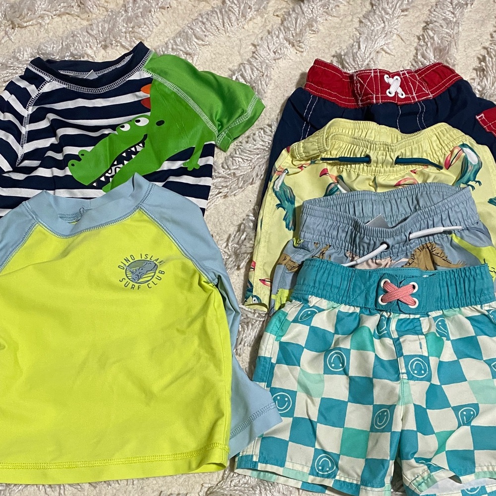Lot of 18 month boys swim
